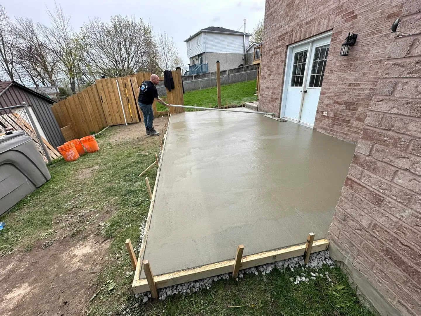 Concrete porch